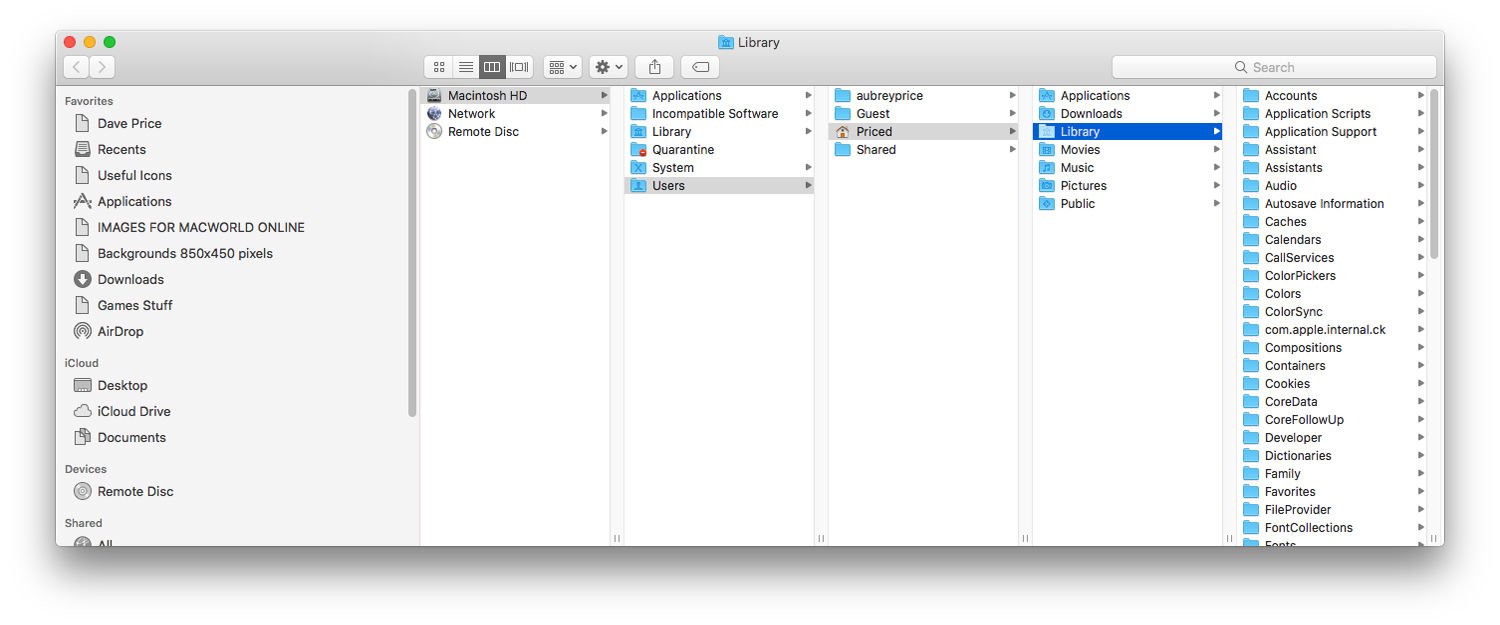 how to hide a file from recents on mac